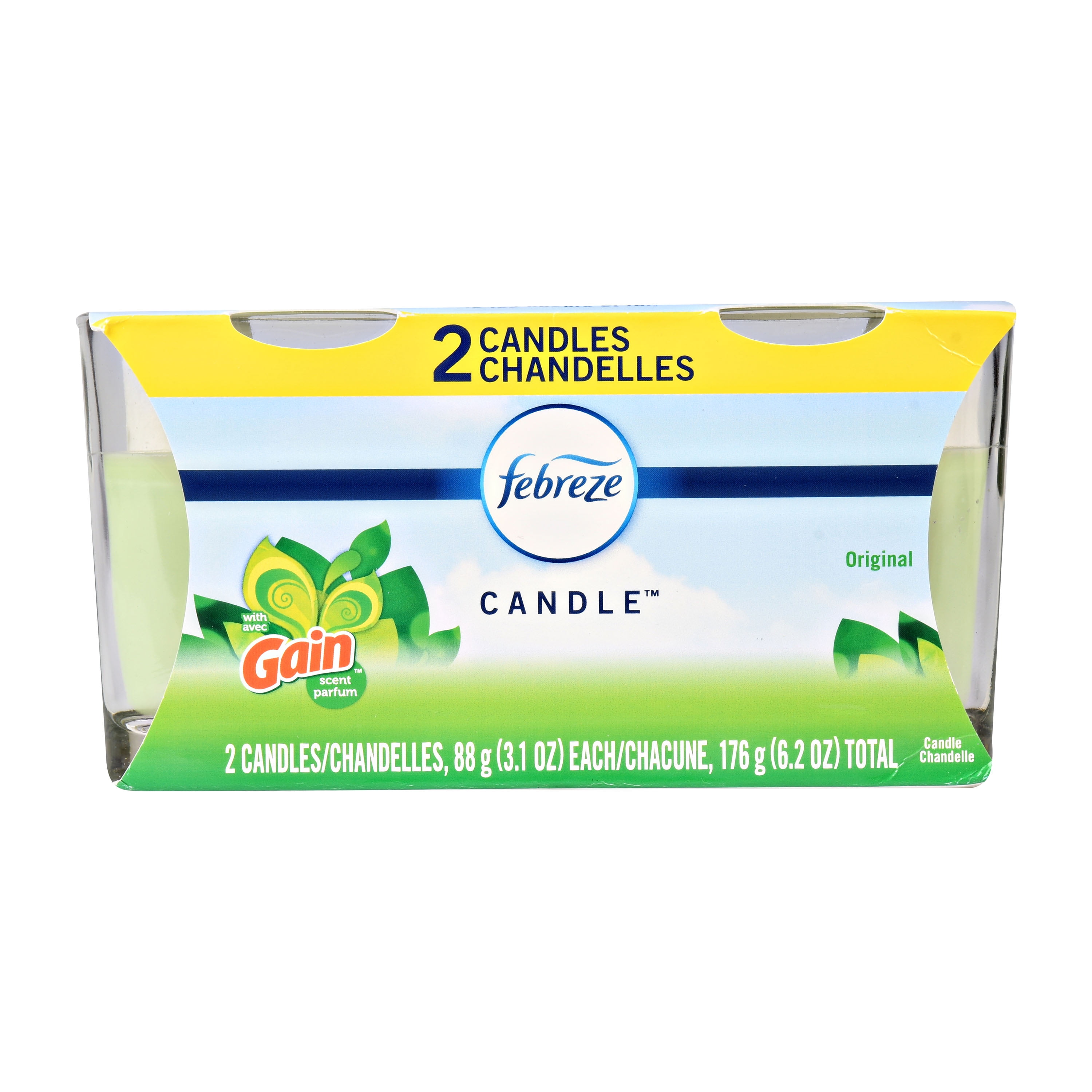 Febreze Candle Air Freshener, Gain Original Scent, 2 count Walmart