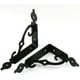 thumbnail image 1 of Estante de pared de 4 piezas, soporte de estante de pared de hierro, soporte en forma de L para montaje en pared, para soporte de montaje en pared, jardín, decoración de bricolaje (negro) ShuxiuWang 9024715427731, 1 of 1