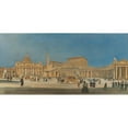 thumbnail image 2 of Rudolf von Alt 24x14 Gold Ornate Framed and Double Matted Museum Art Print Titled - St Peter's Square, Rome), 2 of 4
