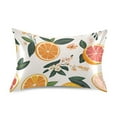 thumbnail image 7 of Yayeee Pillowcase King Size Set of 2 Satin Wrinkle Resistant Pillow Case, Orange Slices, 7 of 7