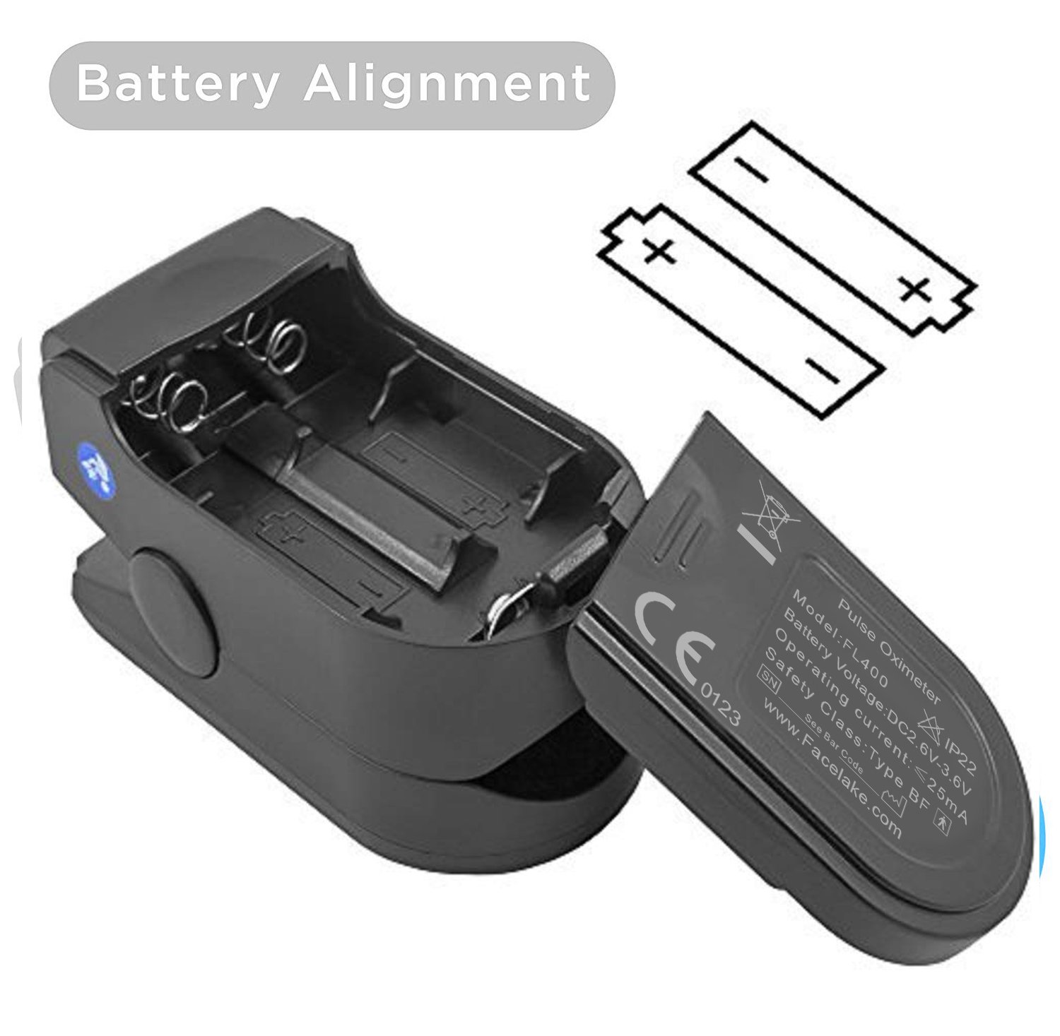 FaceLake FL-400 Fingertip Pulse Oximeter (Black) - image 5 of 5