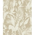 thumbnail image 2 of Beige All-Over Branches & Leaves Tropical Print Non-Woven Non-Pasted Textured Wallpaper 57 Sq. Ft., 2 of 3