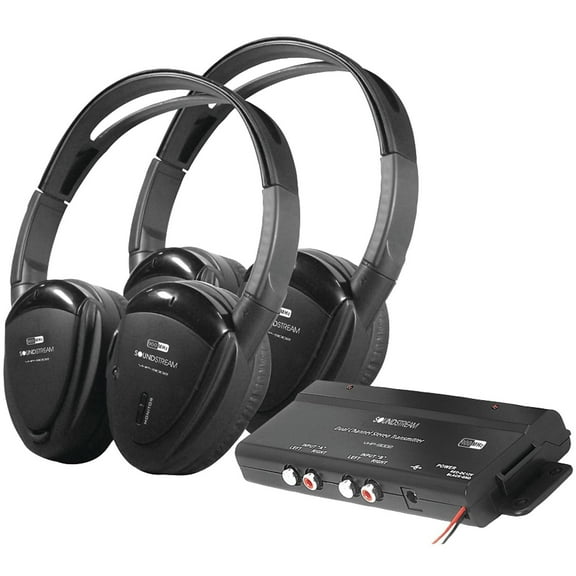 Petra Industries Volume Control Wireless RF Headphone, Black