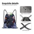 thumbnail image 4 of Goofa The Nightmare Before Christmas Print Drawstring Backpack Bag Sport Gym Sackpack Cinch Bags Drawstring Bags Draw String Sport Bag-Small, 4 of 6