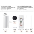 thumbnail image 2 of KFFKFF Set of 8 Sublimation Tumblers, 20 Oz Slim and Straight, Stainless Steel Blank Sublimation Tumblers, Dual-Walled Stainless Steel Tumbler for Heat Transfer Personalized Presents, 2 of 9