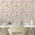 thumbnail image 2 of Ambesonne Spring Themed Peel & Stick Wallpaper for Home, Floral Garden Scene, 13"x36", Pale Pink Laurel Green, 2 of 5