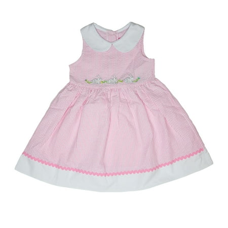 

Good Lad Toddler Girls Pink Peter Pan Collared Easter Dress