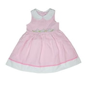 Good Lad Toddler Girls Pink Peter Pan Collared Easter Dress