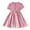 Red, variant on REDARER Girls' Short Puff Sleeve Button-Front Dress, Cotton A-Line Shirt Dress with Pockets, Summer Casual Playwear Dress for Kids,1-2 Years