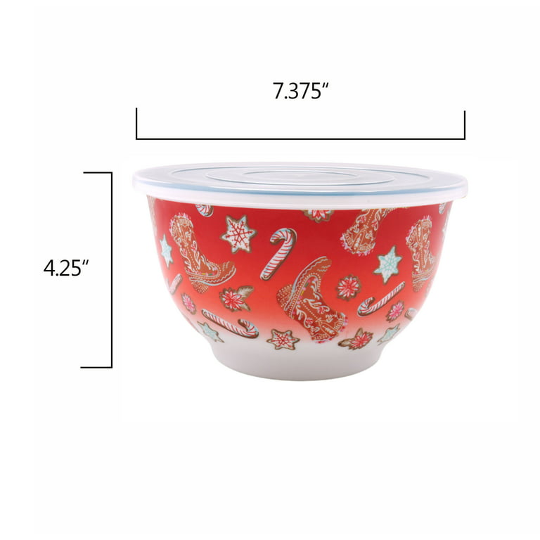  Member's Mark 5-Piece Melamine Mixing Bowl Set with Lids (Karma  Wildflowers): Home & Kitchen