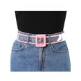 thumbnail image 4 of INSPIRE CHIC Women's Clear Waist Belts, Plus Size Skinny Belt Waistband for Jeans Dresses Coats Up to 95cm/37.4" Pink, 4 of 4