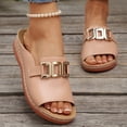 thumbnail image 5 of longantii Womens Orthopedic Sandals Non Slip Slip on Arch Support Flat Wedge Sandals Breathable Sneakers 2026 Comfortable Foam Shoes Pink, 5 of 6