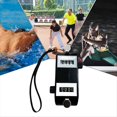 thumbnail image 2 of Golf Double Head Counter Number Count Tally Counter Clicker with Four Digit Display Handheld Manual Clicker Number Count,1x counter clicker,Black, 2 of 7