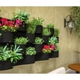 thumbnail image 2 of Japi Pottery Linea Plastic Wall Planter in Lead (Set of 2), 2 of 5