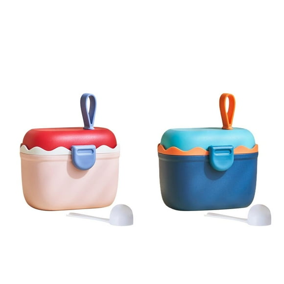 Dispensador Portátil de Fórmula para Bebés, Almacenamiento de Alimentos para Viajes Infantiles, Azul Libre+Dispensador Portátil de Fórmula Par CUTICAT dispensador de fórmula