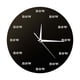 thumbnail image 1 of Reloj de pared motivacional, reloj silencioso decorativo, adorno de pared acrílico. negro, 1 of 9