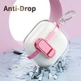 thumbnail image 6 of Dteck for Apple AirPods 1st / 2nd Generation Case, Shockproof Case Clear Plating Silicone Lock Cover for AirPods 1st / 2nd Generation with Keychain for Women Men ,Pink, 6 of 6