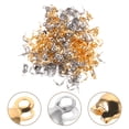 thumbnail image 2 of 200pcs Jewelry Making Finding End Caps DIY Bracelets Necklaces Clamshell Knot Covers, 2 of 5