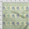 thumbnail image 2 of oneOone Organic Cotton Voile Fabric Floral & Elephant Block Fabric Prints By Yard 42 Inch Wide, 2 of 4