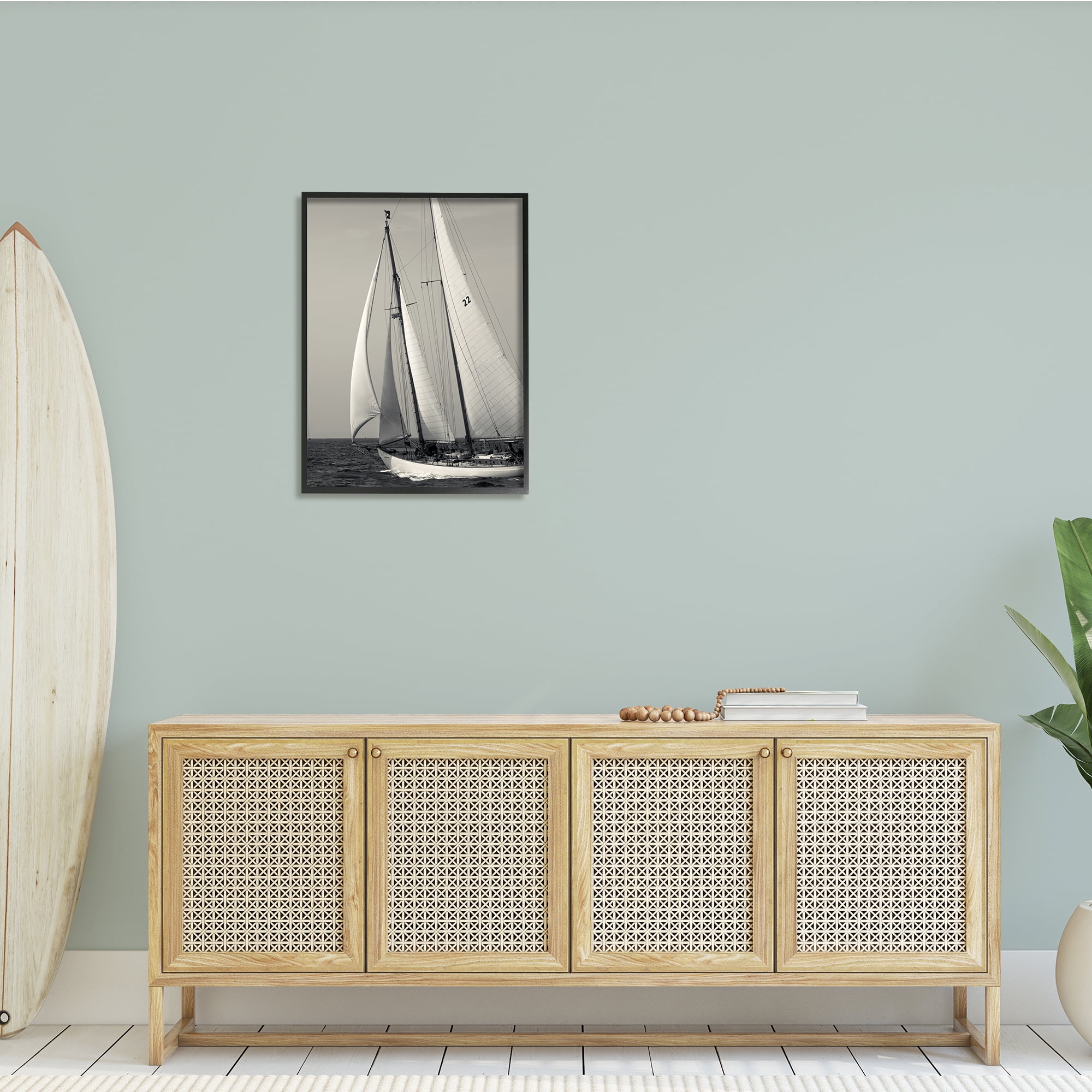 Stupell Indtries Ocean Ship Full Sail Modern Nautical Boat Photography,24 x 30,Design by Danita Delimont