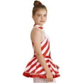 thumbnail image 4 of Miutii Girls Christmas Claus Santa Dress Up Sleeveless Candy Cane Sequin Dance Dress Red 10, 4 of 7