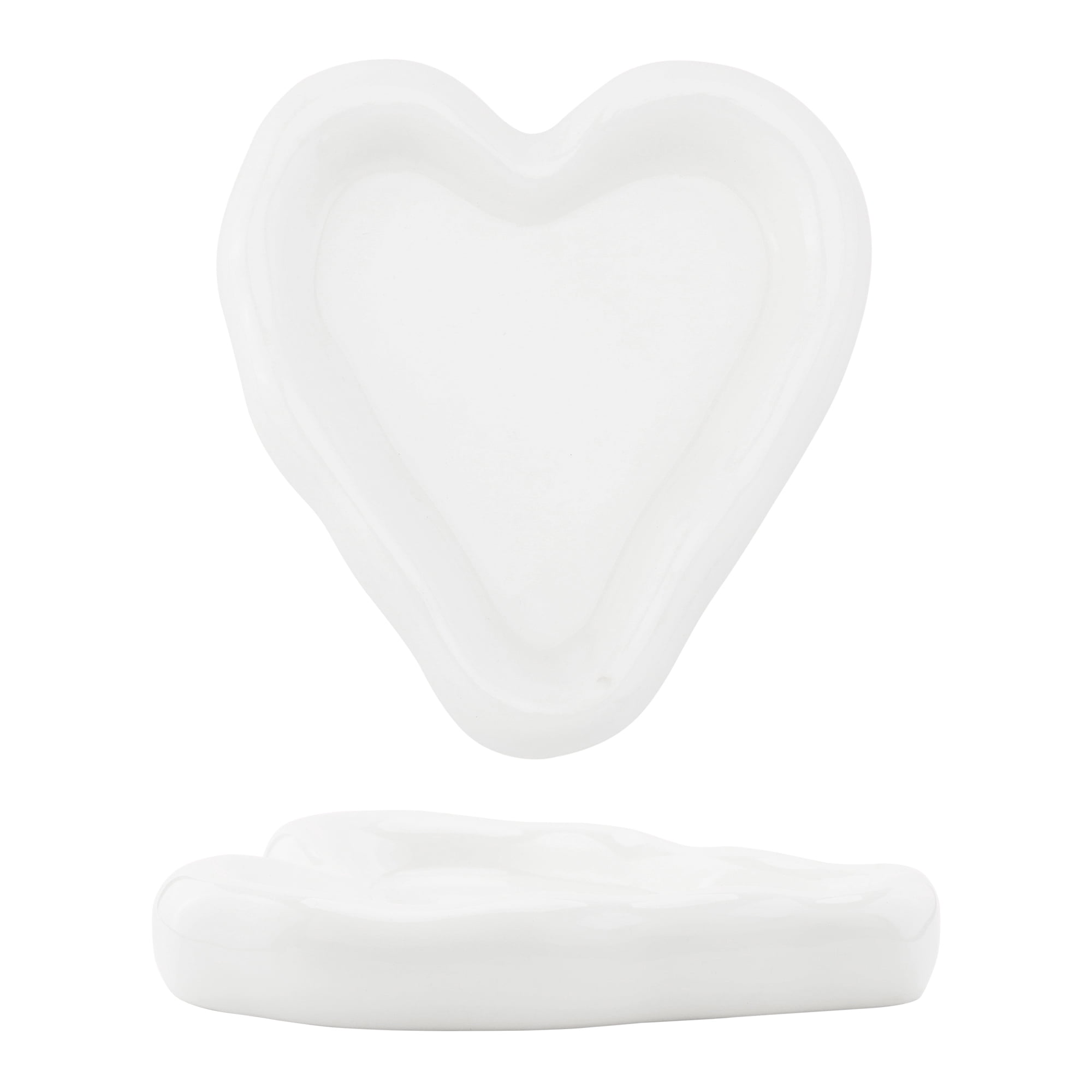 Unique Bargains Ceramic Jewelry Tray Decorative Trinket Dish Organizing Jewelry Box White