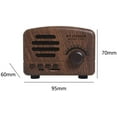 thumbnail image 3 of Mini Vintage Radio, Portable Retro AM FM Support Card Receiver, Stereo Shortwave Pocket USB Bluetooth Speaker with Rechargeable Battery | Home Office Use, 3 of 9