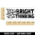 thumbnail image 2 of Bright Thinking Christmas Lights Teacher Student School Self-Inking Rubber Stamp Ink Stamper - Black Ink - Small 1-1/2 Inch, 2 of 7