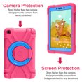 thumbnail image 3 of Galaxy Tab A 8.0" 2019 Case T290 T295, Allytech Shockproof 360 Rotating Kickstand Drop Protection Kids Friendly Rugged Anti-scratch Case Cover for Samsung Galaxy Tab A 8.0 2019 T290, Rose/Blue, 3 of 9