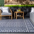 thumbnail image 5 of nuLOOM Outdoor Tribal Cora Area Rug, 2' 6" x 10', Runner, Cora Dark Blue, 5 of 6