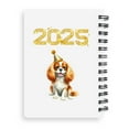 thumbnail image 2 of Happy New Year Cavalier King Charles Spaniel Welcome 2025 Balloon Firework Party Spiral Bound Journal Dog Lover Gifts 5x7in Spiral Notebook - 01014, 2 of 5
