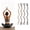 Four colors 25.19in, variant on 4 Pcs Spiral Hair Ties, Braided Sports Wrap Around Ponytail Holders Soft Elastic Spiral Rip Ties for Long Thick Hair, Tangle-Free Hair Accessories