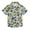 Yellow Lemons Blue Flowers, variant on Dailycode Small Short Sleeve Button Down Shirts Yellow Lemon and Blue Tile Casual Shirt 3-10 Years