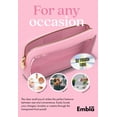 thumbnail image 4 of Bolsa de maquillaje transparente Embla, funda de maquillaje, bolsa de viaje, rosa flamenco, 4 of 6