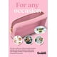 thumbnail image 4 of Bolsa de maquillaje transparente Embla, funda de maquillaje, bolsa de viaje, rosa flamenco, 4 of 6