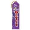 Pack of 6 Purple “The Greatest” School, Sports and Camp Award Ribbon Bookmarks 8"