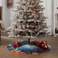 thumbnail image 4 of Haiem Fantasy Underwater Adventure Pattern Christmas Tree Skirt Merry Christmas Party Christmas Tree Decoration,New Year Decorations-30", 4 of 6