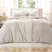 Bare Home Washed Duvet Cover Set - Ultra-Soft - Premium 1800 Collection - 3 Piece - King/Cal King, Fog