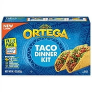 Ortega Taco Dinner Kit, Hard Tacos, 18 Count