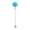 Blue, variant on Spring-type Cat Teaser with Plush Ball Suction Cup Bottom Wand Toy Cat Stick with Bell Head Entertainments for Indoor Cats