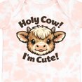 thumbnail image 4 of Inktastic Holy Cow I'm Cute Boys or Girls Baby Bodysuit, 4 of 5