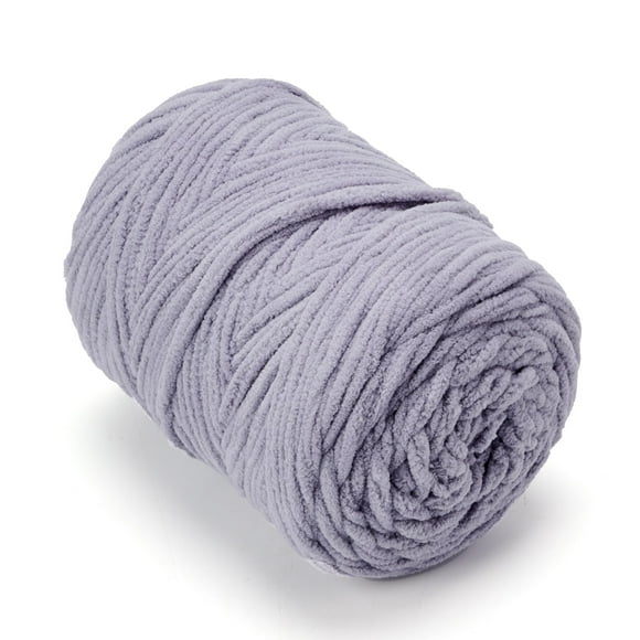 Yarn SOVIKER Chunky Chenille #6 Super Bulky 300 g, color gris