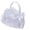 5769 White, variant on Elegant White Fabric Wedding Flower Basket With Bow Decoration For Bridal Party Church Ceremonies And Special Event
