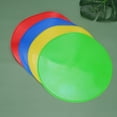 thumbnail image 2 of 4 Pcs Marqueurs de Sport Réutilisables pour Entraînement de Football Plateau Rond pour Intérieur Extérieur (Style Jaune, Rouge, Bleu, Vert), 2 of 9