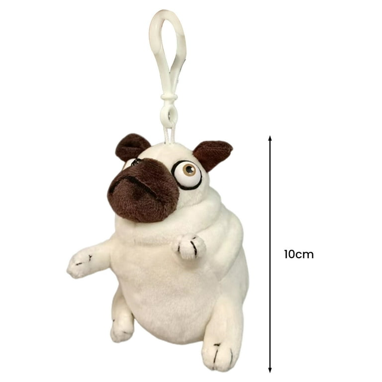 Kiskick Pug Plush Toy Cute Pug Stuffed Animal Pug Dog Stuffed Funny Cuddly Animal Plush Toy Dog Plushie Pillow Gift for Birthday Christmas Easter Home