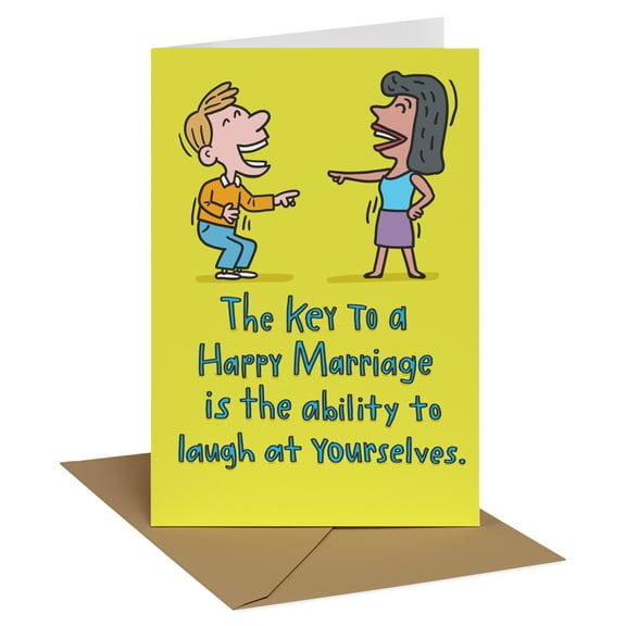 Recycled Paper Greetings Funny Anniversary Card (Key to Happy Marriage)