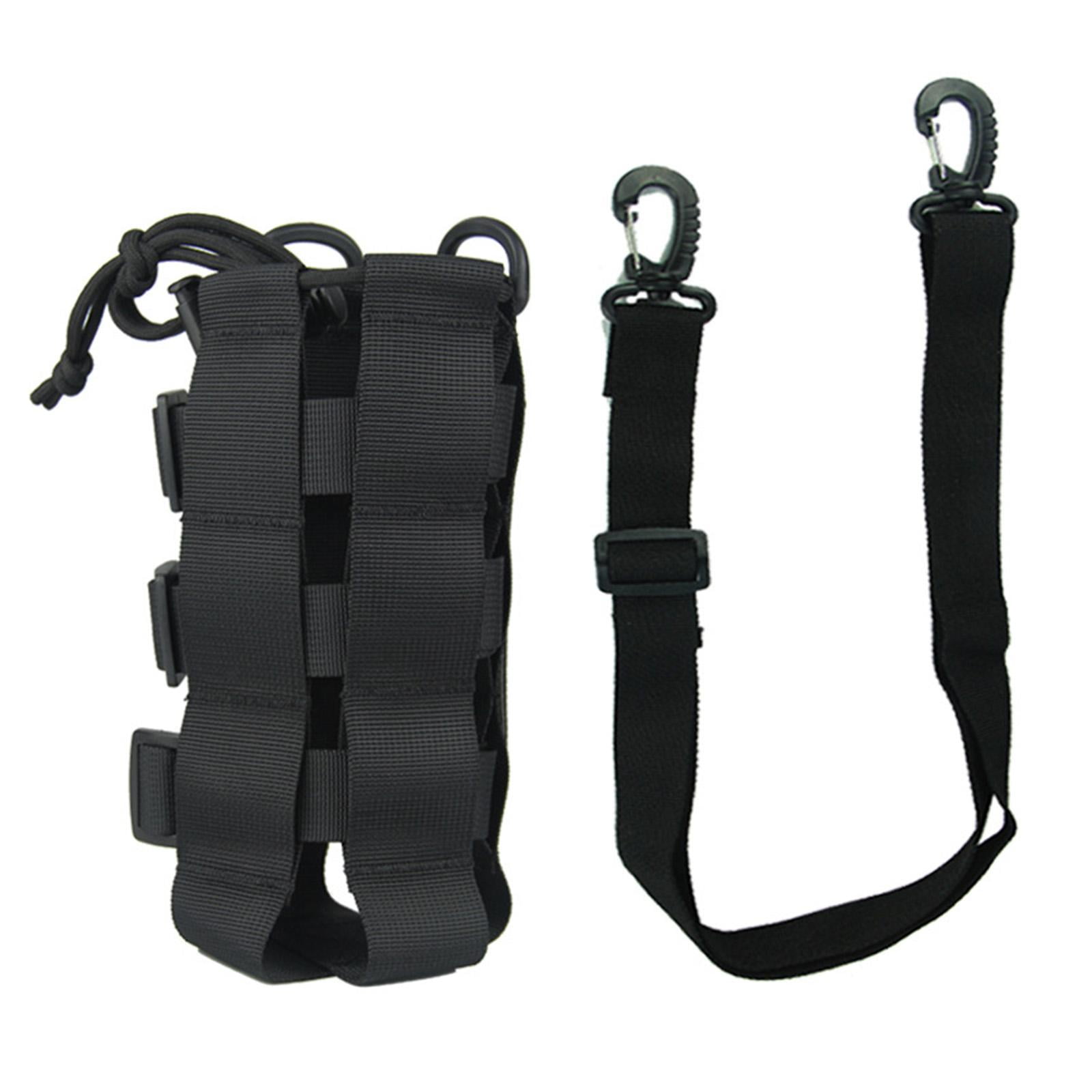 Water Bottles Pouch Bag Water Bottle Holder Pouch Portable Travel Bottle Carrier Bag for Camping Hiking Fishing , Black 2.5L Black