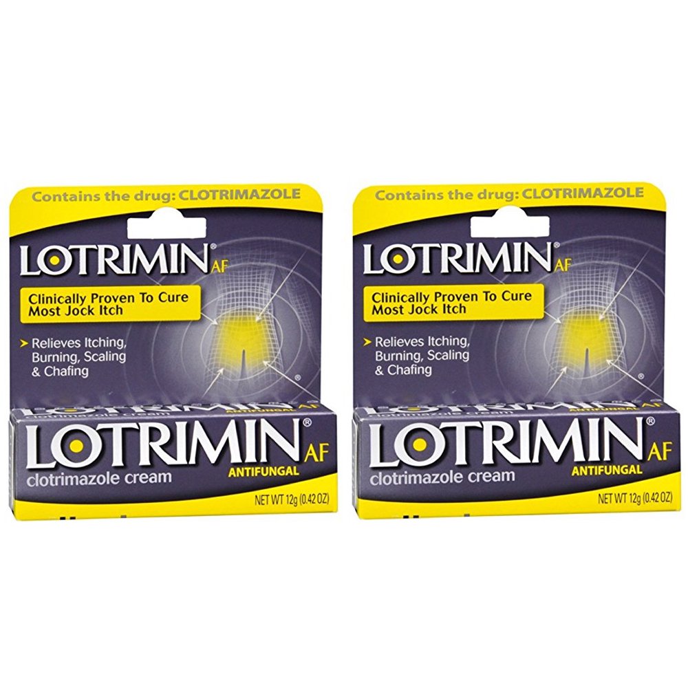 2 Pack Lotrimin AF For Jock Itch Cream, Antifungal, 0.42 Oz Each