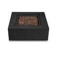 thumbnail image 3 of Real Flame Aegean 36" Square Steel Propane or Natural Gas Fire Pit Table in Black, 3 of 8