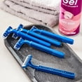 thumbnail image 2 of Equate 2-Blade Disposable Razors, Blue, 5 Count, 2 of 7